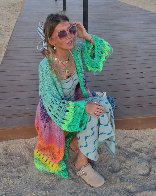 Luna | Boho Rainbow Kimono