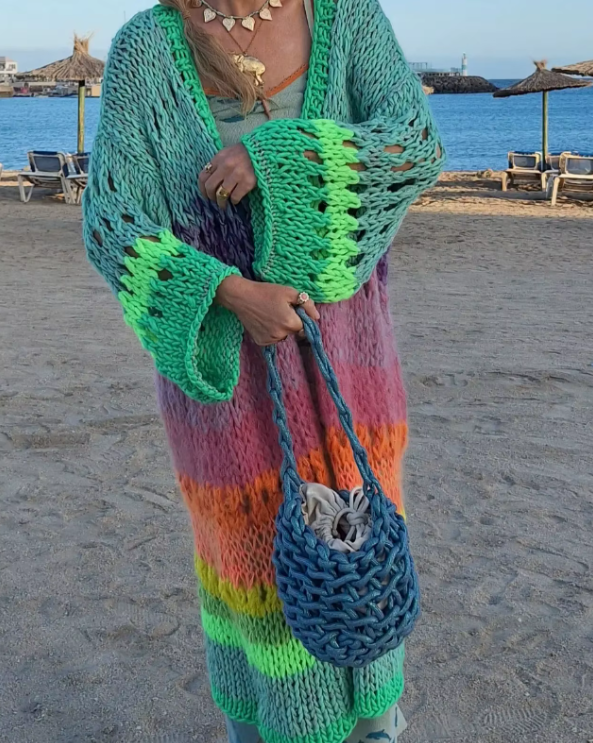Luna | Boho Rainbow Kimono