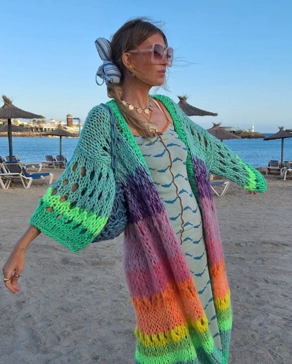 Luna | Boho Rainbow Kimono