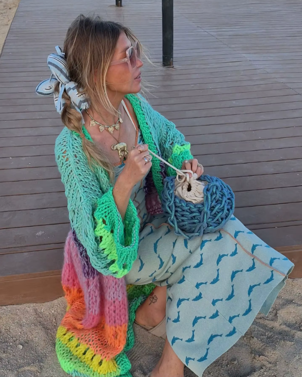 Luna | Boho Rainbow Kimono