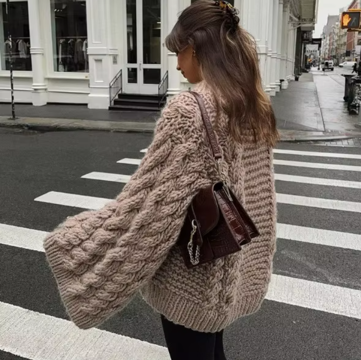 Aria | Chunky Twist Stickad Tröja