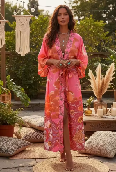 Moonlit Blossom | Blush Kimono