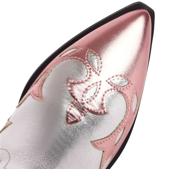 Midnight Shine | Metallic Cowboy Boots