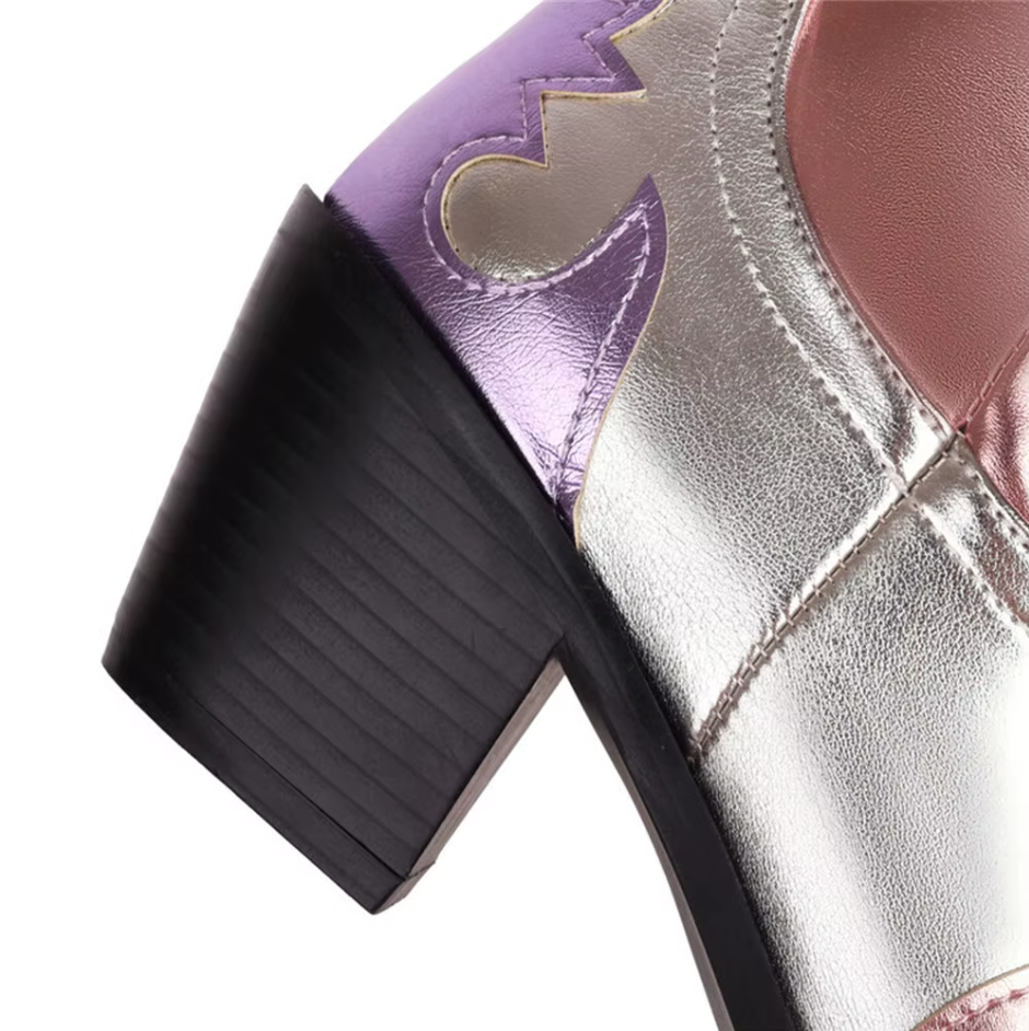 Midnight Shine | Metallic Cowboy Boots
