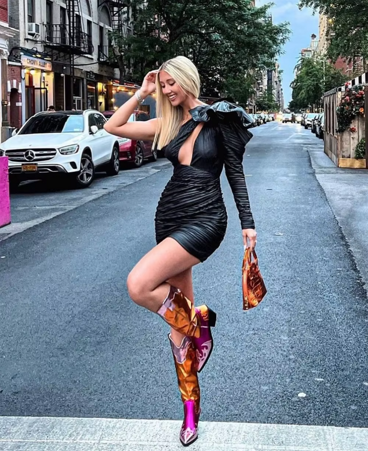 Midnight Shine | Metallic Cowboy Boots