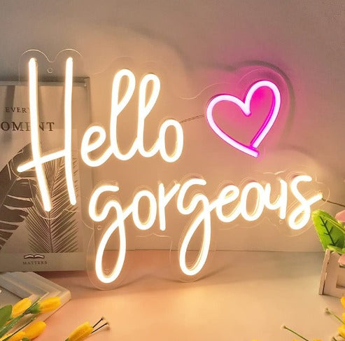 Hello Beautiful | Charming Neon Sign