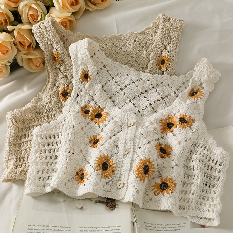 Floral Sunflower | Crochet Top