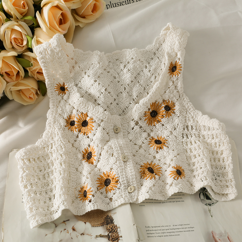 Floral Sunflower | Crochet Top