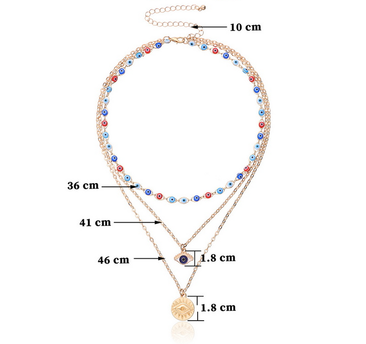 Evil Eye Amulett | Skyddande Halsband - Thalita