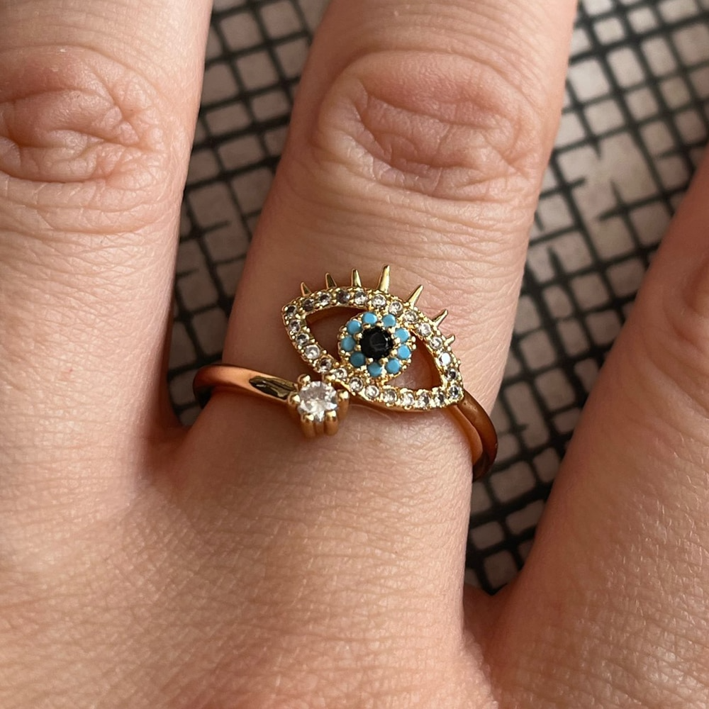 Mystic Eye Charm | Protective Evil Eye Ring