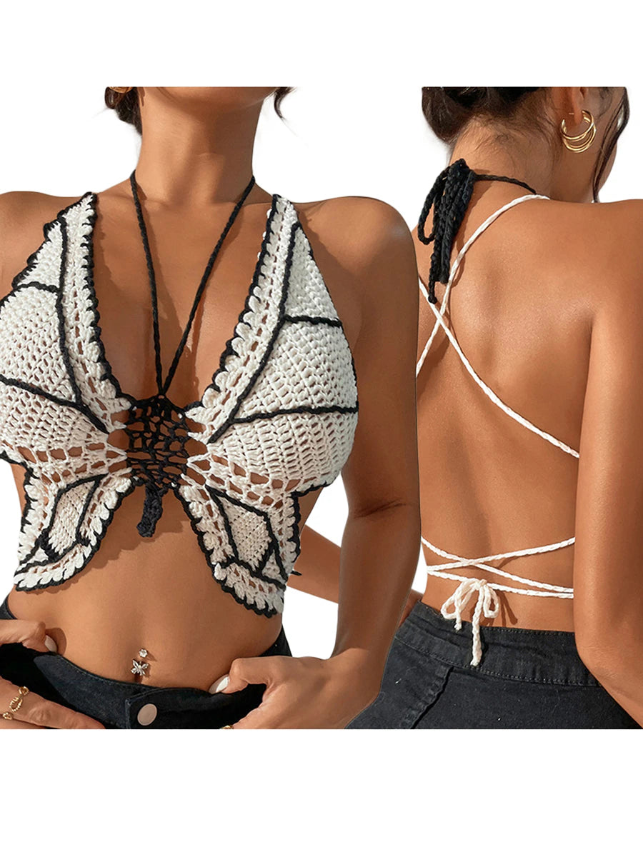 Playful Butterfly | Crochet Top