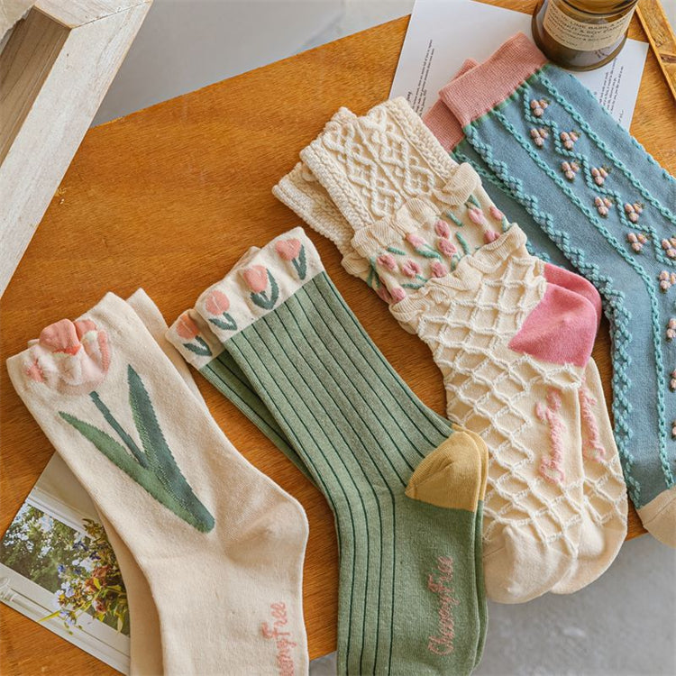 Tulip Dreams | Cute Design Socks