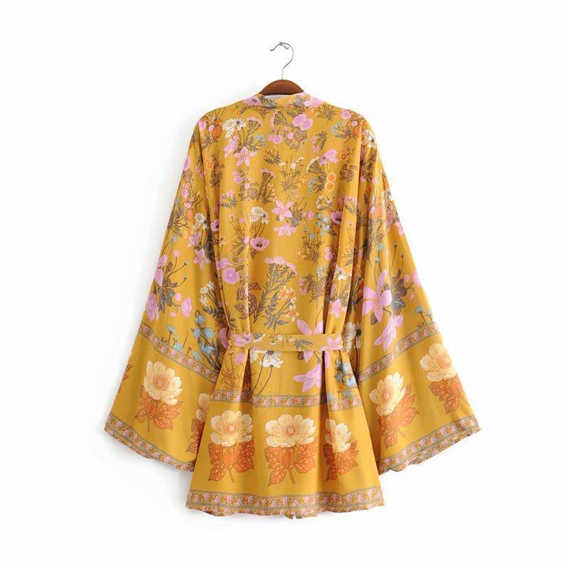 Florale Wüstenrose | Wunderschöner Kimono 