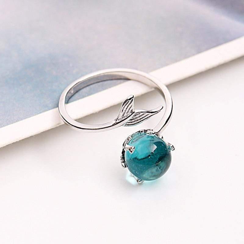 Blue Mermaid | Silver ring