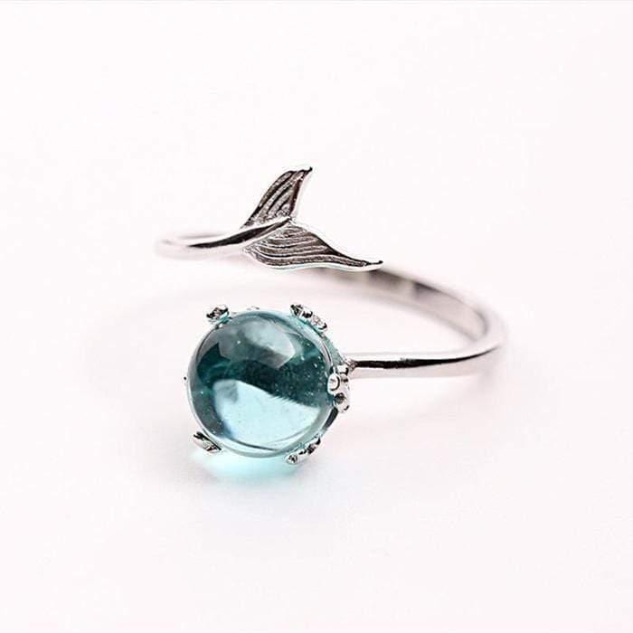 Blue Mermaid | Silver ring