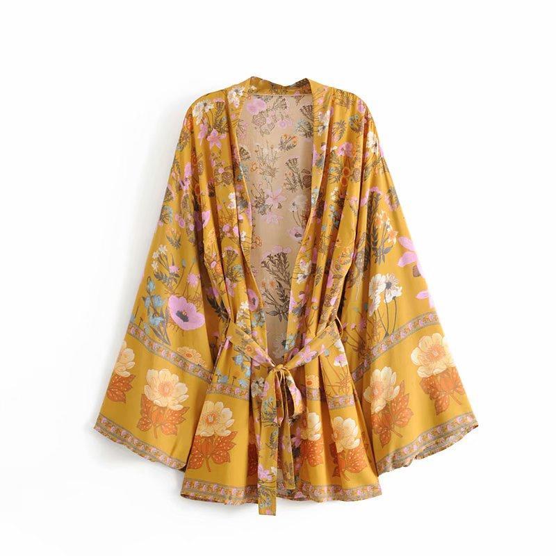 Florale Wüstenrose | Wunderschöner Kimono 