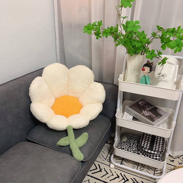 Somrig Prästkrage | Mjuk Blomkudde - Thalita