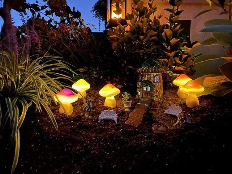 Fairy Tale Mushrooms | Solar Powered Garden Lights