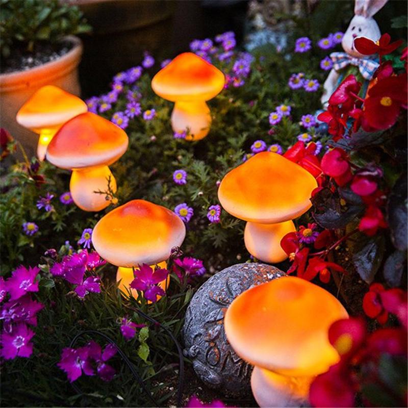 Fairy Tale Mushrooms | Solar Powered Garden Lights